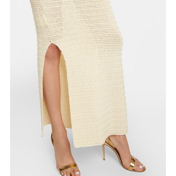 Aya Muse Veluti Embellished Crochet Maxi Dress crystal beaded 2 piece size XS - Picture 12 of 13